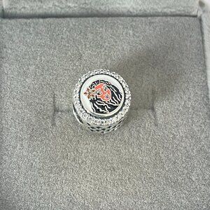 Disney Parks Exclusive Pandora Charm Princess Moana Double Sided Floral